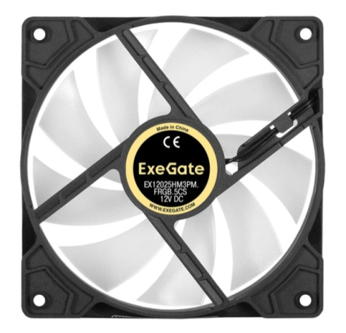 фото Вентилятор для корпуса Exegate EX12025HM3PM.FRGB.5CS в Челябинске