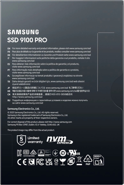 фото Накопитель SSD M.2 2280 Samsung 9100 PRO в Уфе 2000 ГБ