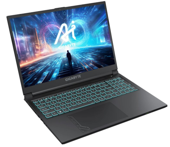 фото Ноутбук  GIGABYTE G6 KF в Уфе 16 ", Core i7, 32 Гб RAM, 512 Гб SSD, GeForce RTX 4050, Черный
