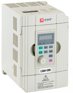 

Преобразователь EKF VT100-2R2-1B частоты 2.2/4кВт 1х230В VECTOR-100 PROxima, VT100-2R2-1B