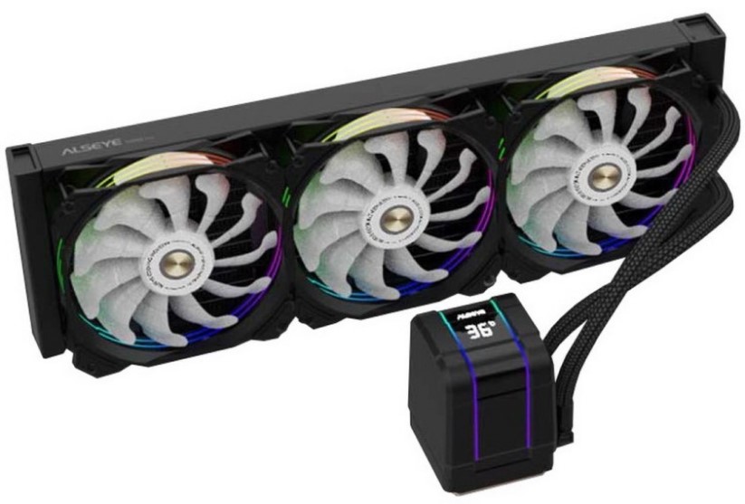 

Система охлаждения жидкостная ALSEYE M360 PLUS-B II LGA1200/115x/1366/2066/775/2011/Am2/AM3/AM4/AM5/FM2/FM1 (3*120mm, 800-1700rpm, 66CFM, 37.3dBa, 4-p, M360 PLUS-B II