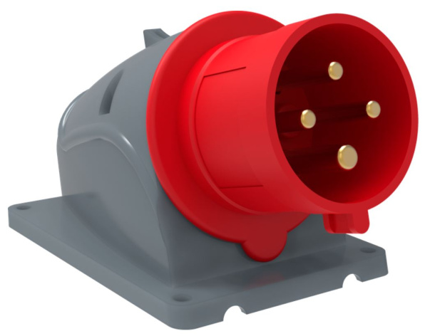 Изображение товара Вилка IEK PSN52-032-4 силовой разъем угловая 32 А 400 В винтовая клемма