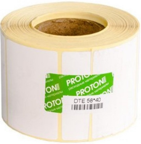Изображение товара Этикетки Proton AZR22ART2406105208 1000 шт термостойкие универсальные 58х40 мм