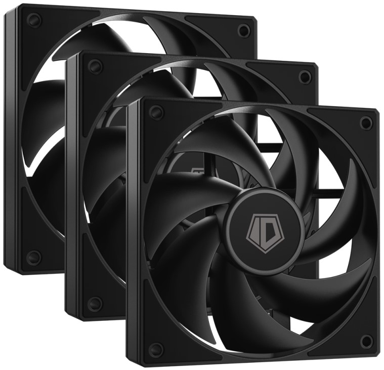 

Вентилятор для корпуса ID-Cooling AF-125-K TRIO 120x120x25mm, 500-2000rpm, 78.25CFM, 29.85dBA, 4-pin PWM (3-pack) BOX, AF-125-K TRIO