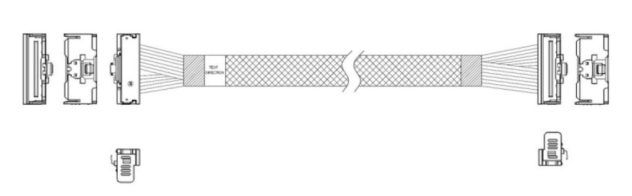 

Кабель JPC P7323GB00800-1 MCIO x8 74P (угловой Right Angle) -TO- MCIO x8 74P (угловой Right Angle) , 85 Ohm, L:80cm (CMCMC), P7323GB00800-1