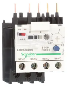 

Реле Schneider Electric LR2K0306 перегрузки 3P 0,8-1,2, LR2K0306