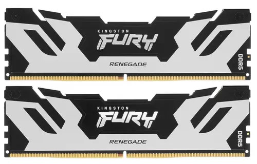 

Модуль памяти DDR5 96GB (2*48GB) Kingston FURY KF560C32RSK2-96 Renegade Silver, PC5-48000, 6000MHz, CL32, 2RX8, 1.35V, 288-pin, 24Gbit, XMP, KF560C32RSK2-96