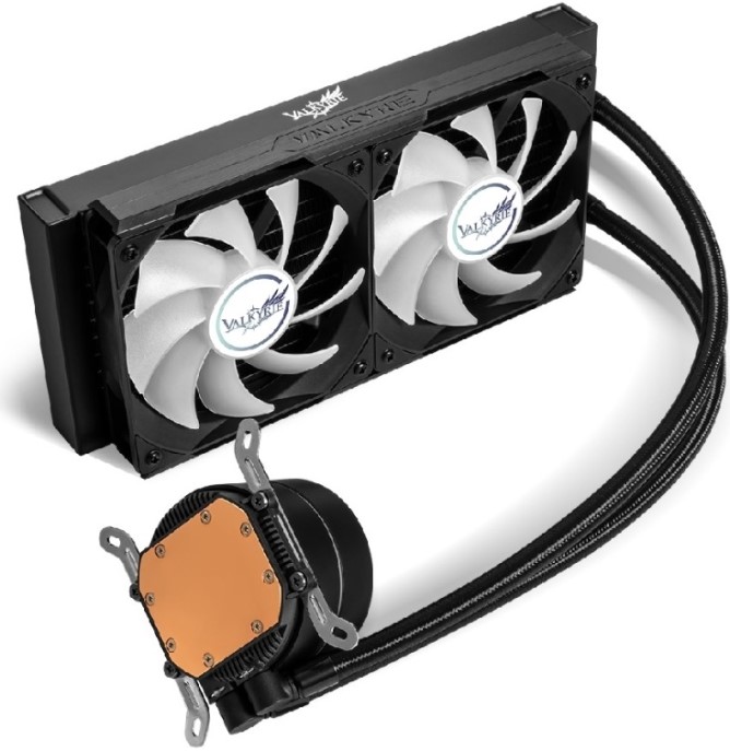 

Система охлаждения жидкостная Valkyrie A240 ARGB Black LGA115x/2011/1200/1700/AM4/AM5 (2*120mm, 800-1800rpm, 80CFM, 32.2dBa, 250W TDP), A240 ARGB Black