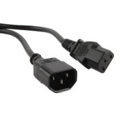 фото Кабель питания Hyperline PWC-IEC13-IEC14-1.0-BK