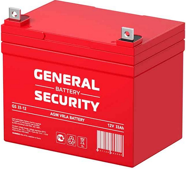 

Аккумулятор General Security GS33-12, GS33-12