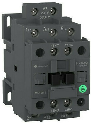 Изображение товара Контактор SystemePact MC1D12E7 12 А 3П для двигателя насосов лифтов вентиляции