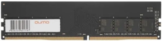 

Модуль памяти DDR4 8GB Qumo QUM4U-8G2933P21 PC4-23400 2933MHz CL21 1.2V, QUM4U-8G2933P21