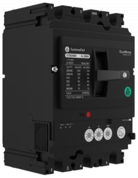 Изображение товара Автоматический выключатель в литом корпусе SPC100N063L3DF Systeme Electric