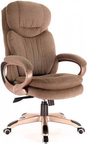 

Кресло Everprof Boss T EР-098FABRICBROWN коричневое (ткань, пластик, ролики, топган), Boss T