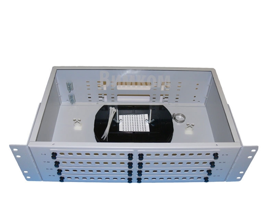 

Кросс оптический стоечный Vimcom СКРУ-3U19-A64-FC/ST 3U 19" 64 портов FC/ST(пустой), СКРУ-3U19-A64-FC/ST