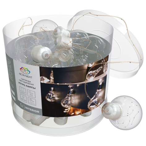 Изображение товара NEON-NIGHT 303-095 гирлянда 3 м 100LED белый свет нить