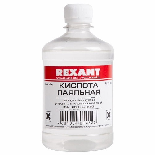 

Флюс Rexant 09-3612 для пайки, 500 мл, флакон, 09-3612