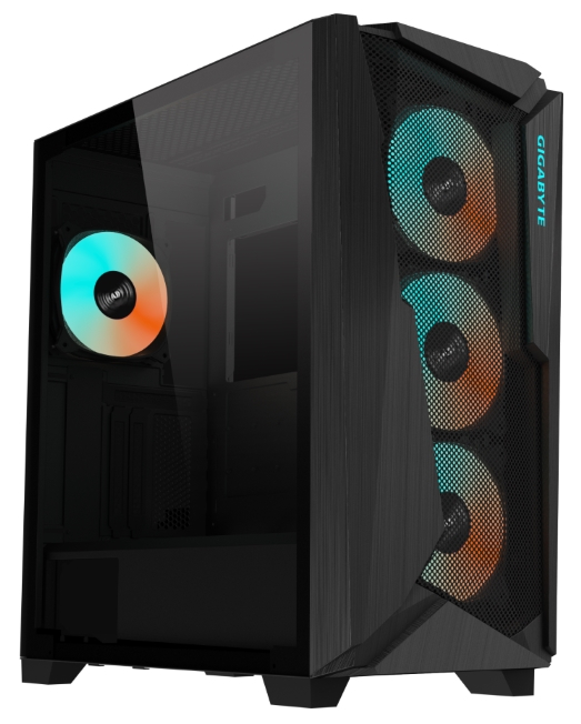 

Корпус eATX GIGABYTE C301 GLASS черный, без БП, боковая панель из закаленного стекла, USB Type-C, 2*USB 3.0, audio, C301 GLASS