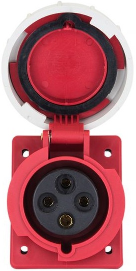 

Розетка стационарная внутренняя EKF ps-4142-16-380 угловая 4142 3Р+РЕ 16А 380В IP67, ps-4142-16-380