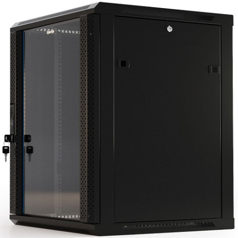 фото Шкаф серверный 19", 15U Hyperline TWB-FC-1566-GP-RAL9004 в Самаре
