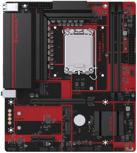 фото Материнская плата mATX MAXSUN MS-B760M I-I-CAFE в Омске