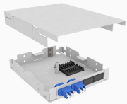 фото Кросс оптический на DIN-рейку TopLAN КРНМ-Top-04LC/U-OS2-GY-DIN