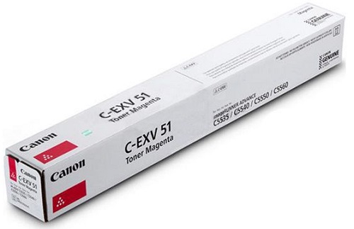 

Картридж Canon C-EXV51 0483C002 пурпурный для Canon iR ADV C55xx (60000 стр.), C-EXV51