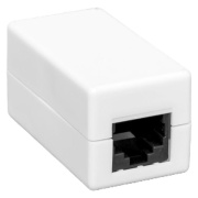 фото Адаптер проходной EKF TRP-INLC-2RJ45-6UTP-WH