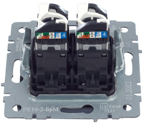 фото Розетка компьютерная двойная IEK BR-K20-1-K35 в Красноярске