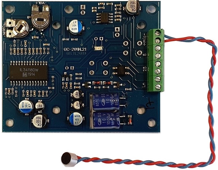 

Комплект GETCALL GC-2001N2 громкой связи, без корпуса, без громкоговорителя, предназначен для совместной работы с диспетчерскими пультами GC-1001D4/GC, GC-2001N2