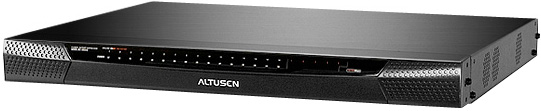 Переключатель KVM Aten KN2132VA-AX-G switch19", 3>32 порта/port PS/2/USB/SUN/RS232, без доп. модулей, (Virtual Media;подкл. server/серверов через доп.
