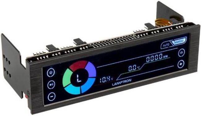 

Панель управления вентиляторами Lamptron LAMP-CE420B и подсветкой Fan&Lights Controller-CE420 Black, LAMP-CE420B