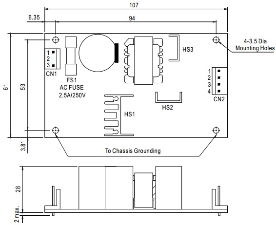

Преобразователь AC-DC сетевой Mean Well PD-25A 25Вт, вход 85…264V AC, 47…63Гц /120…370В DC, выход1: +5В/0.2…2.5A, выход2: +12В/0.1…1.5A, изоляция 3000, PD-25A