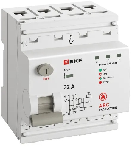 фото Устройство защиты от дугового пробоя EKF afdd-4-32-pro в Смоленске