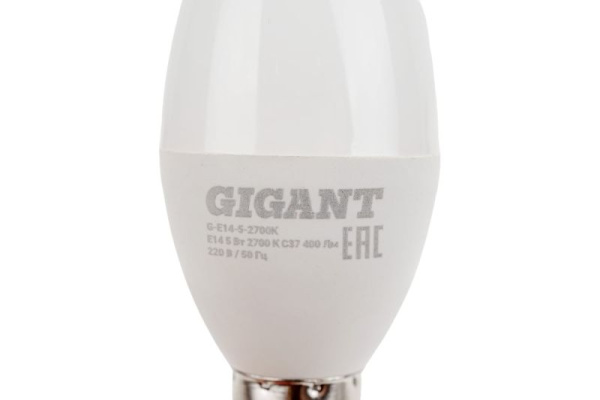 фото Лампа светодиодная Gigant G-E14-5-2700K в Красноярске