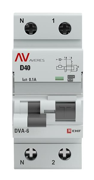 фото Автомат дифференциальный EKF rcbo6-1pn-40D-100-a-av в Красноярске