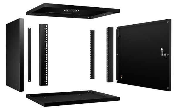 фото Шкаф настенный 19", 9U Cabeus WSC-05D-9U55/45m-BK в Казани