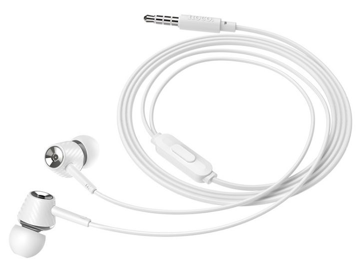 

Гарнитура Hoco M70 HC-17429 микрофон/Кнопка ответа/1.2м/3.5 mm jack/White, M70
