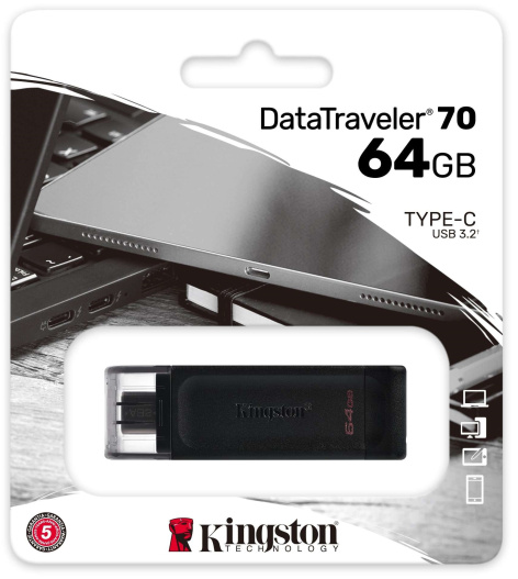 фото Накопитель USB 3.2 256GB Kingston DataTraveler DT70 в Перми