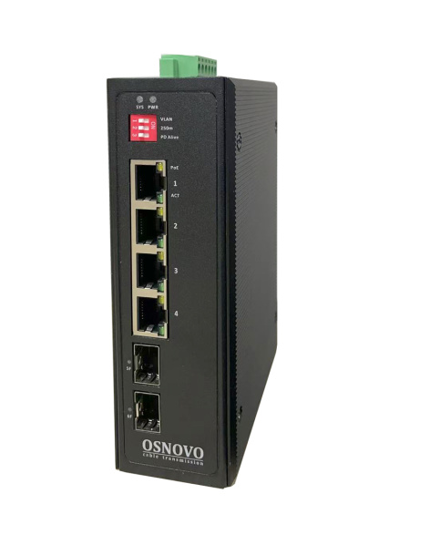 фото Коммутатор  OSNOVO SW-80402-I(port 60W,240W) в Казани