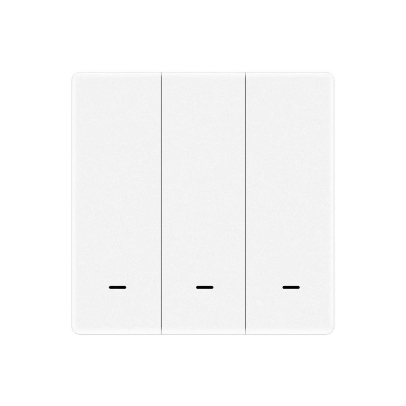 

Выключатель Moes ZS-B-EU3-WH-MS (трехклавишный) ZigBee Smart Switch белый, ZS-B-EU3-WH-MS