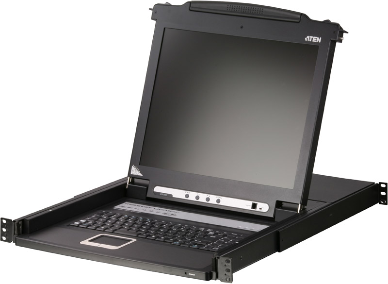 

Консоль KVM Aten CL1000M-ATA-RG 19", SVGA+keyboard+mouse PS/2, с KVM-шнуром PS/2 1.8м., LCD экран 17", лат./рус. клавиатура, CL1000M-ATA-RG
