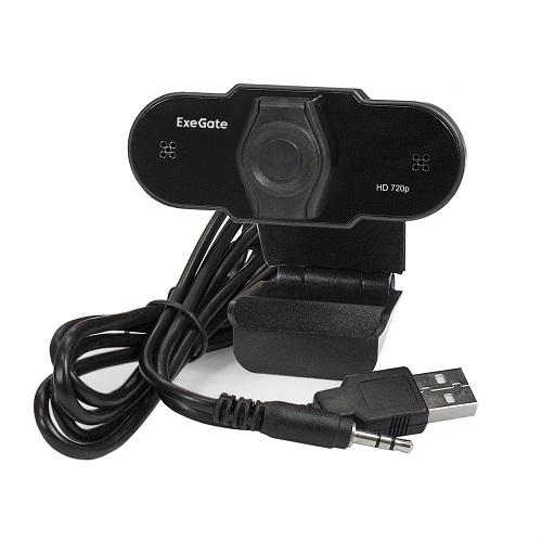

Веб-камера Exegate BlackView C525 HD Tripod EX287386RUS 1/3" 1,3 Мп, 1280х720, 720P, 30fps, 4-линзовый объектив, шторка, USB, фиксированный фокус, мик, BlackView C525 HD Tripod