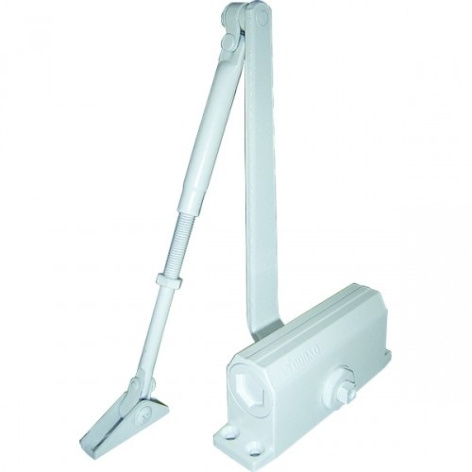 Изображение товара Доводчик Oubao E-603 белого цвета для дверей до 75 кг