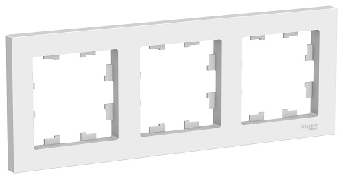 

Рамка Schneider Electric ATN000103 AtlasDesign, 3-постовая, универсальная, белая, ATN000103