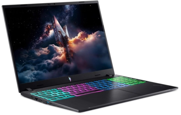фото Ноутбук Acer Nitro V 16S ANV16-I31-76Z5 16" (Intel Core 7, 16Гб DDR5, SSD 512 Гб, GeForce RTX 5070, Без ОС) Черный [NH.U5DCD.002]
