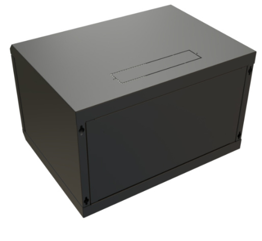 фото Шкаф настенный 19", 6U WRLine WR-TW-0645-SR-RAL9004 в Омске