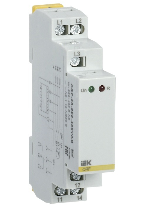 

Реле контроля фаз IEK ORF-03-220-460VAC ORF-03 3ф. 220-460В AC, ORF-03-220-460VAC