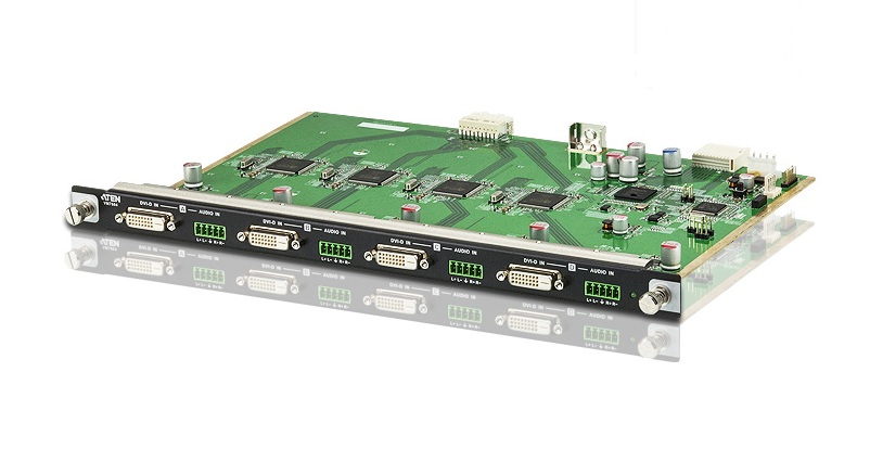 

Плата ввода Aten VM7604-AT интерфейсная, DVI+AUDIO, 4 внешних входных/input порта: DVI-D + 5-контактн. клемма, VM7604-AT