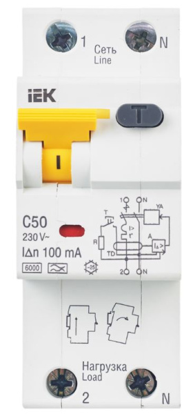 фото Автомат дифференциальный IEK MAD22-5-050-C-100 в Красноярске